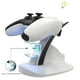 thumbnail image 3 of Estación de carga Dual Controllers compatible con el mando PS5 con puerto Type-C Dock Cradle Stand para PlayStation 5 Accesorios-Blanco, 3 of 8