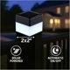 thumbnail image 4 of Luces solares para postes de cerca Yesprumlves 2x2 pulgadas, paquete de 12, 4 of 9