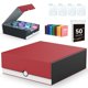 thumbnail image 1 of Caja de almacenamiento de tarjetas coleccionables ENTUMO de 4 filas, más de 3200, con fundas y separadores, 1 of 6