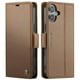 thumbnail image 1 of CaseMe tipo cartera iPhone 16 con cierre magnético, RFID, tarjetero, soporte, carga inalámbrica, 1 of 5