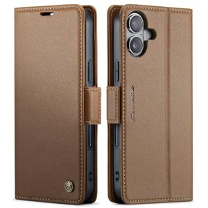 Caseme Tipo Cartera Iphone 16 Con Cierre Magnético, Rfid, Tarjetero, Soporte, Carga Inalámbrica