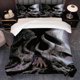 thumbnail image 1 of 3pcs Mysterious Tree Root Skull Structure Hydes Monster Pattern Korean Style Ins Theme Three-Piece Set Soft and Comfortable Bedding Set, 1 of 5