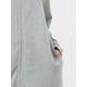thumbnail image 5 of INSPIRE CHIC Bata con Capucha para Mujer con Cremallera, Manga Larga, Largo Completo, Sudadera, Camisón con Bolsillos, Vestido Suave para Estar en Casa, 2XL Gris, 5 of 6