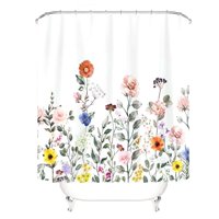 Genérico - Cortina De Baño Impermeable Más Forro De Ducha 180X180 Cm