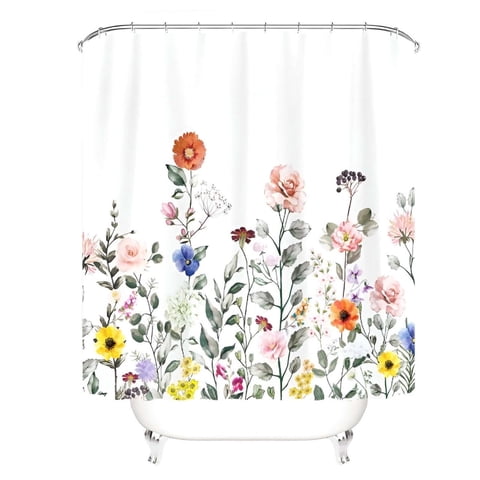 Genérico - Cortina De Baño Impermeable Más Forro De Ducha 180X180 Cm