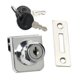 thumbnail image 1 of 4xCerradura Para Puerta De Vidrio Con Cerradura Para Vitrina De Servicio Pesado 35x32mm A, 1 of 1