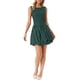 thumbnail image 1 of INSPIRE CHIC Vestido de Lunares para Mujer Verano Sin Mangas Cuello Redondo Mini Vestido Moderno XS Verde Oscuro, 1 of 6