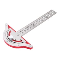Xusx111 - Regla De Borde De Madereros, Regla De Diseño De Trabajo De Madera Del Buscador De Ángulo De Protractor Con Regla Cuadrada De Protractor 0-70 Grados Protractor Ajustable De 10 Pulgadas