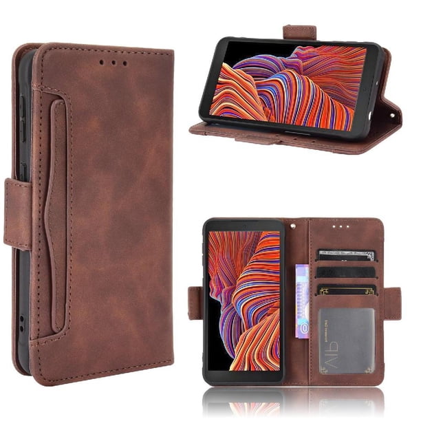 Funda Tipo Billetera FOXDOCK para Samsung Galaxy XCOVER 5 – Tapa Flip con Tarjetero