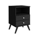 thumbnail image 1 of Velador 2 Cajones Retro Negro, 1 of 3