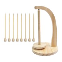 Magideal - Portahilos Portahilos De Lana Dispensador De Hilo De Lana Giratorio Multifunción Para A