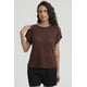 thumbnail image 1 of Polera Mujer Textura Café Oscuro, 1 of 4
