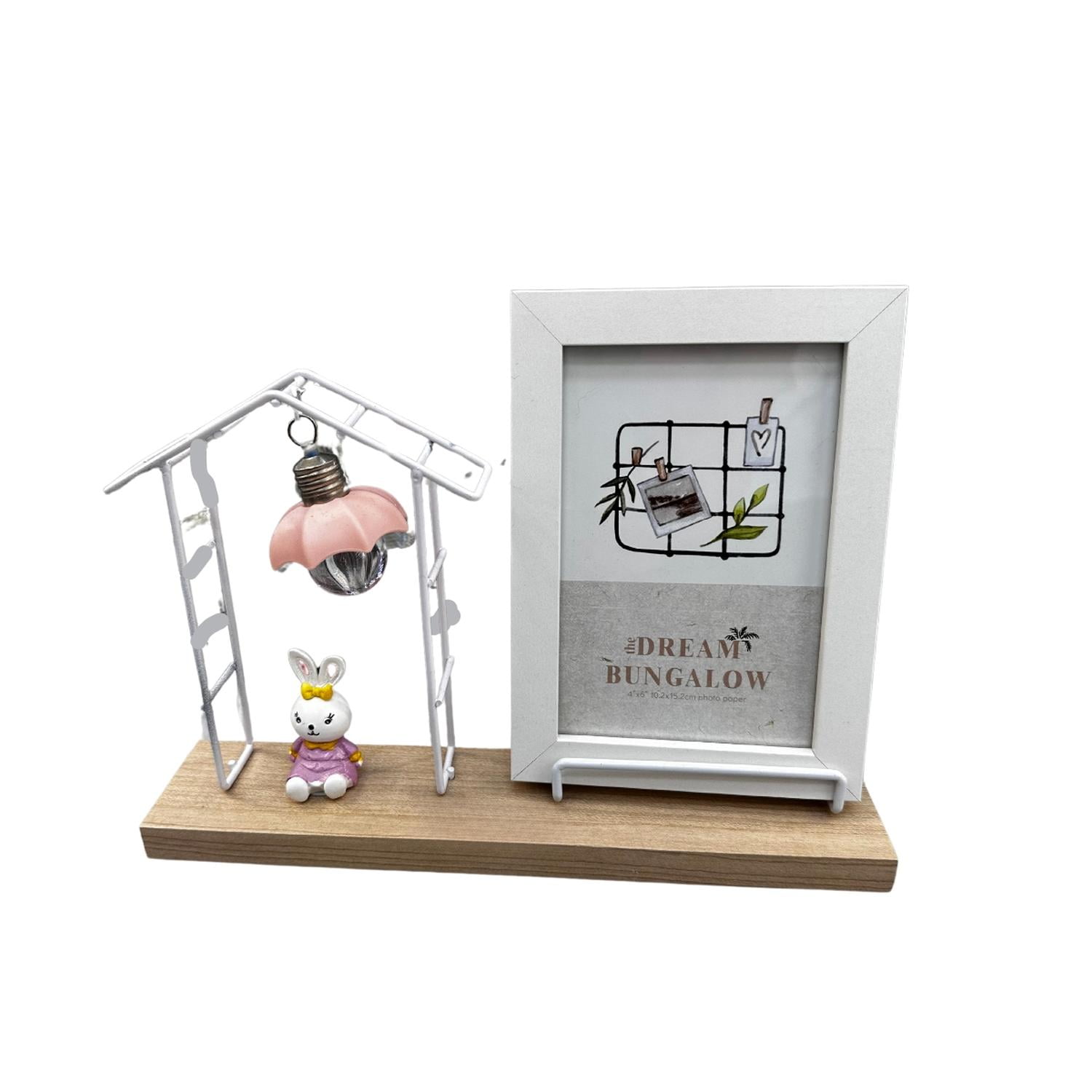 Kivara - Marco Foto Infantil Portaretrato 10x15cm Casita Rosa