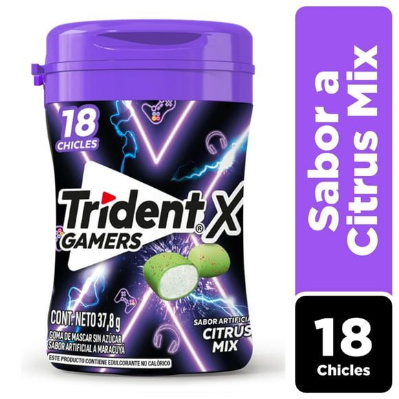 Chicle Sin Azúcar Sabor Citrus Mix 18 Un.., 37,8 g