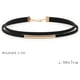 thumbnail image 4 of Gargantilla ajustable negra para mujeres y niñas, 4 of 5