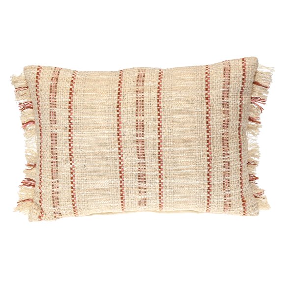 Almohada Parkland Collection Transitional Stripes, 35 x 50 cm, color beige