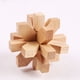 thumbnail image 3 of Wooden Kongming Lock,3D Brain Teaser Puzzle,Office Decompression Puzzle For Adult, Desktop Intelligence Gift For Kids (Flower), 3 of 4