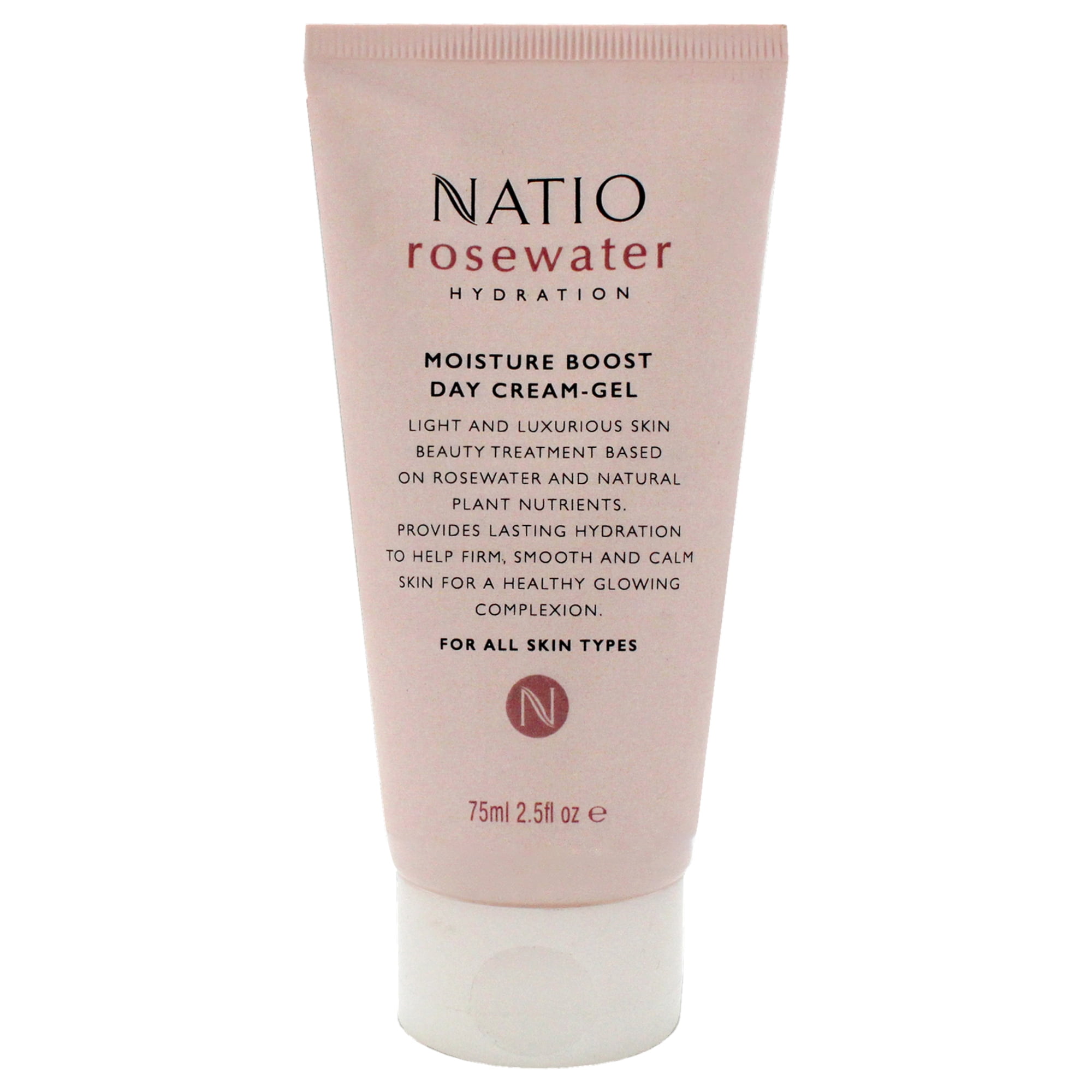 Natio - Crema-gel De Día Para Aumentar La Humedad Con Agua De Rosas De Para Es - Crema