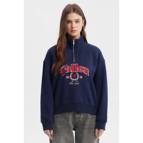 Fashionspark - Polerón Mujer Medio Zipper Azul