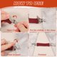 thumbnail image 4 of 4 Piezas Clips de Ajuste Clips de Mitón Ajustables Clip de Cuello de Chal Cárdigan para Suéteres Vestido Blanco, 4 of 7