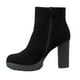 thumbnail image 4 of Botin Mujer Taco Alto Brillante 07 Yassne Negro, 4 of 5