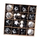 thumbnail image 4 of 52x Decoración Colgante Para Árbol De Navidad Con Lazo Para Colgar Adornos De Bolas De Navidad Negro, 4 of 5