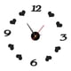 thumbnail image 4 of Reloj de pared 3D grande creativo Decoración de pared decorativa con números Reloj de pared sin marco Kit de reloj de bricolaje para decoración de Negro, 4 of 5