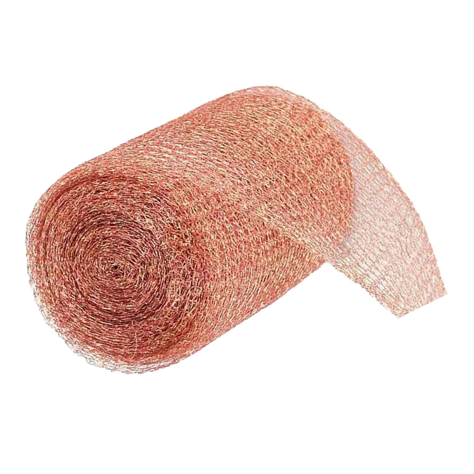 Magideal - Rollo De Malla De Cobre De Malla De Alambre De Cobre, Portátil, 3m, Artesanías Finas, Resistente A La Oxidación, Fácil De Cortar, Pantalla De Malla De