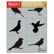 thumbnail image 3 of Stencil1 Set de 6 plantillas de siluetas de aves 22 x 28 cm, 3 of 6