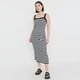 thumbnail image 4 of Vestido Mujer Rib Tiritas Negro Lineas Blanca Corona, 4 of 5