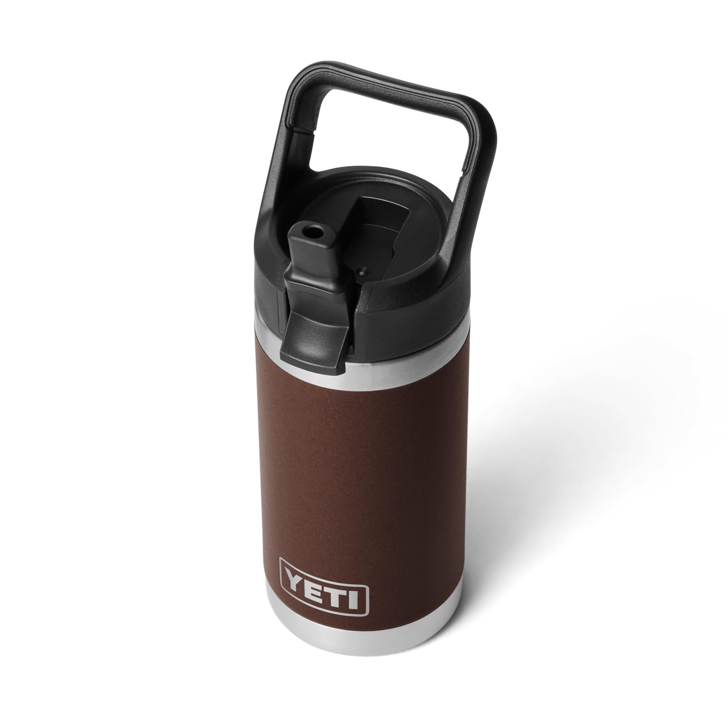 Botella Yeti Rambler Jr. Wetlands Brown Para Niños, 350 Ml, Con Tapón De Pajita
