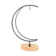 thumbnail image 3 of Soporte para plátanos con forma de árbol, soporte con gancho, base de madera multifuncional, soporte para colgar plátanos, accesorios para guardar plá En forma de luna, 3 of 5