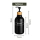 thumbnail image 4 of Venhoouse Pack 3 Dispensador De Jabón 500 Ml Plástico Bambú Negro, 4 of 8