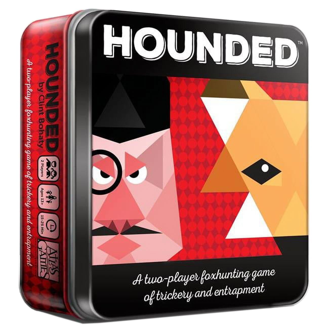 Juego De Mesa Atlas Games Hounded Para Dos Jugadores Con Encuadernación De Biblioteca