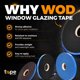 thumbnail image 2 of Cinta de Montaje de Espuma WOD Tape 1 mm x 1 cm x 46 m Negra, 2 of 7