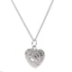 thumbnail image 5 of mujeres de moda en forma de corazón collar colgante, cadena de diamantes, joyas, platino, 5 of 5