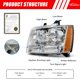 thumbnail image 2 of Faros ADCARLIGHTS para Chevrolet Avalanche/Tahoe/Suburban en cromo, 2 of 9