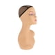 thumbnail image 4 of Cabeza De Maniquí Cabeza De Cabello De Cosmetología Afroamericana Marrón Izquierda Rosa Roja, 4 of 5
