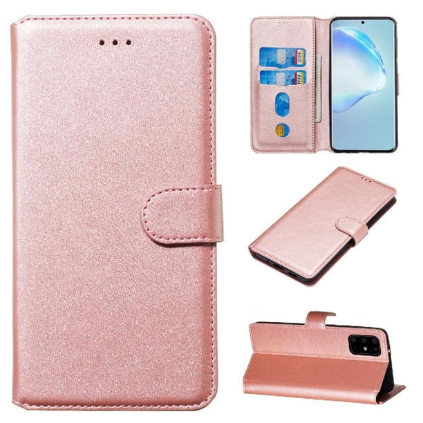 Funda Billetera para Samsung Galaxy S20 Plus con Porta Tarjetas y Soporte Ajustable Rosa