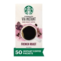 Café Instantáneo Starbucks Via Dark Roast French Roast 50X1.8G