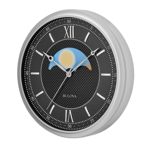 Reloj de pared Bulova C4381 Tempus Fugit de 40 cm con disco día/noche