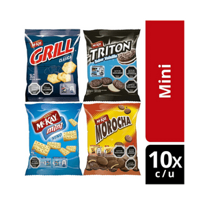 Pack X40 Galleta Nestlé® Mckay® Mini Colaciones Variadas