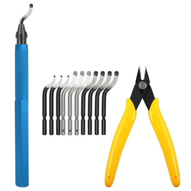 Herramientas desbarbadoras VASTOOLS para impresora 3D, 12 piezas, 10 cuchillas multiusos para eliminar rebabas, microcortador de alambre para impresora 3D, resina, modelos de plástico