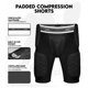 thumbnail image 2 of Cinturón protector de fútbol americano Penveer AXL con 5 almohadillas y bolsillo para protector - Negro, 2 of 6