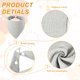 thumbnail image 3 of Uxcell Pañuelos Triangulares para Perros con Botón, Suave Bufanda para Mascotas Cómoda Baberos Triangulares Lavables Ajustables (Tela, 2 Piezas, Gris) para Cachorros Pequeños y Medianos, 3 of 7