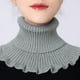 thumbnail image 1 of Stylish Hand-Knitted High Collar Detachable Dickey Collar for Women - Turtleneck Look!, 1 of 5