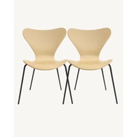 Habita2 Chile - Set 2 Sillas Jlove Pp Black - Beige