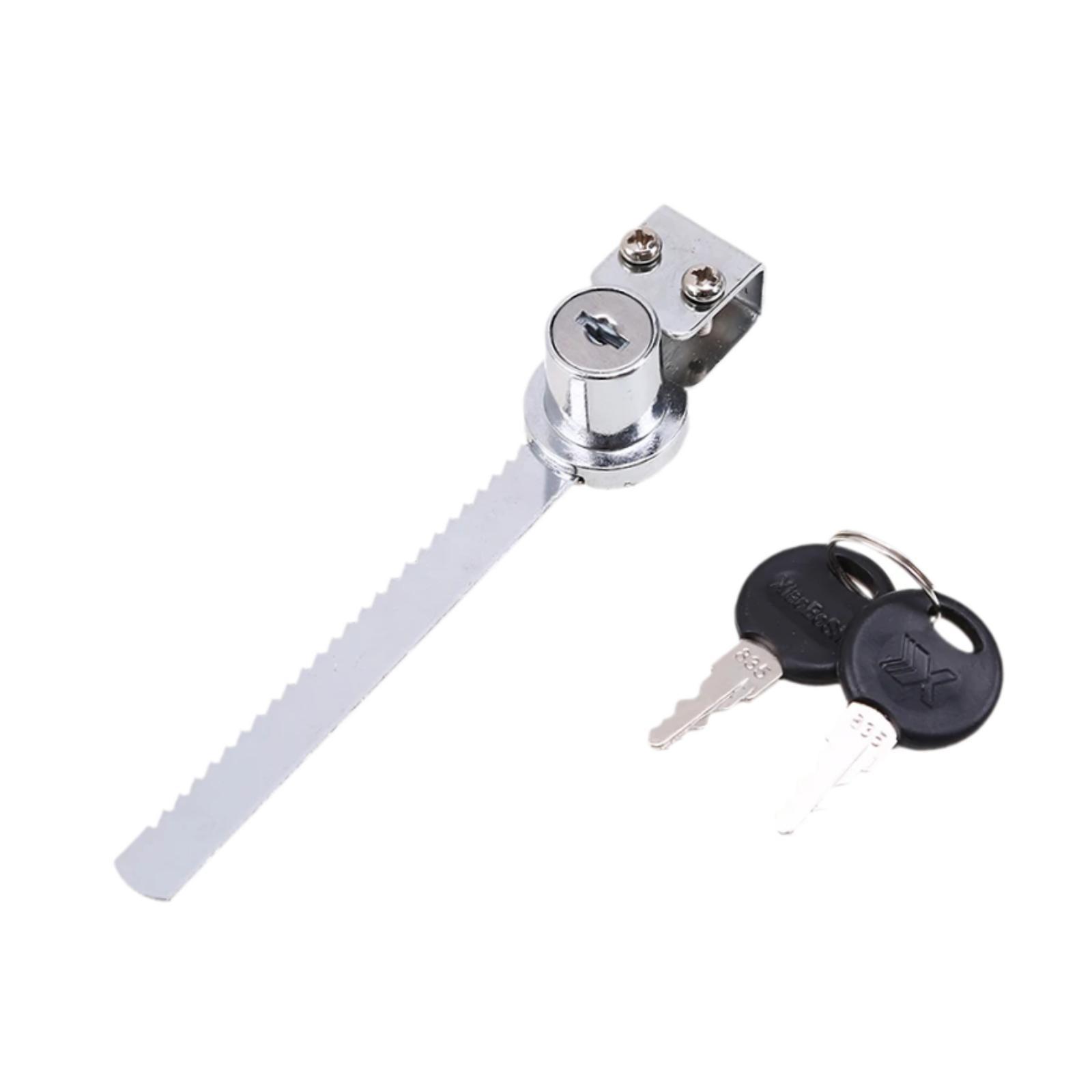 Magideal - Cerradura De Puerta Corrediza De Vidrio, Aleación De Zinc Para Espesor De Vidrio De 0,08-0,24 Pulgadas, Accesorio Multifuncional, Cerradura Para Joyer