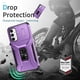 thumbnail image 5 of Funda Armada para Samsung Galaxy A34 5G con Tapa Deslizante y Soporte Magnético Giratorio Morado, 5 of 5