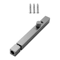 Bothyi - Pestillo De Puerta Cerradura Deslizante Pestillo De Perno Cilíndrico Para Patio Interior Y Exterior 120 Mm Gris